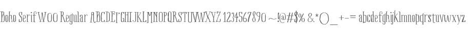 Boho Serif W00 Regular