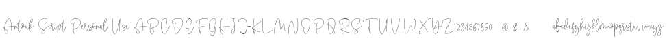 Antouk Script Personal Use