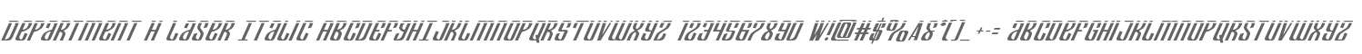 Department H Laser Italic