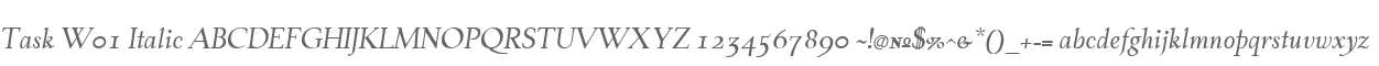 Task W01 Italic