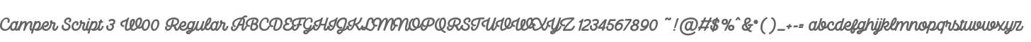 Camper Script 3 W00 Regular