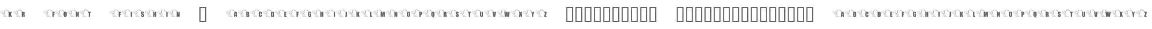 KR Font Fishin 2