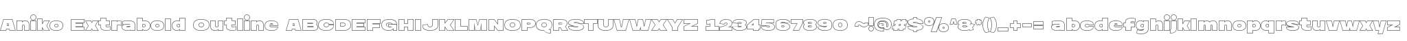 Aniko Extrabold Outline