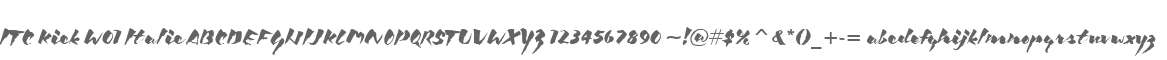 ITC Kick W01 Italic