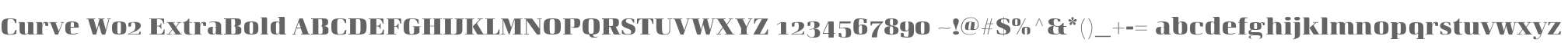 Curve W02 ExtraBold
