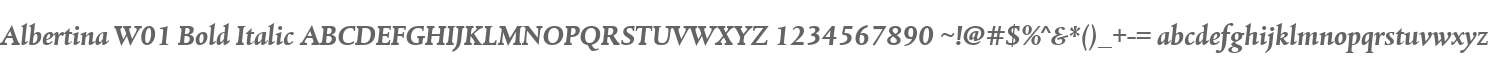 Albertina W01 Bold Italic