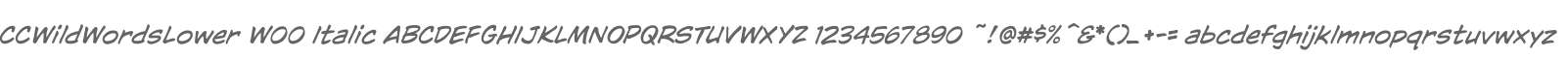 CCWildWordsLower W00 Italic