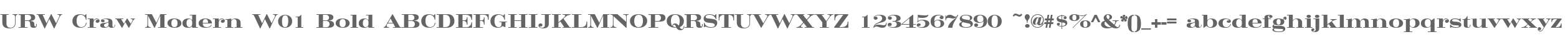 URW Craw Modern W01 Bold