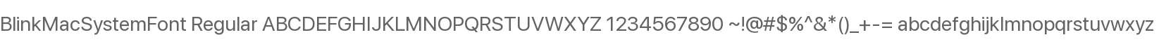BlinkMacSystemFont