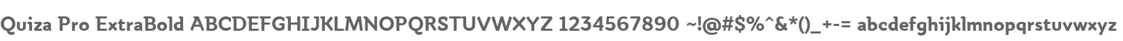 Quiza Pro ExtraBold