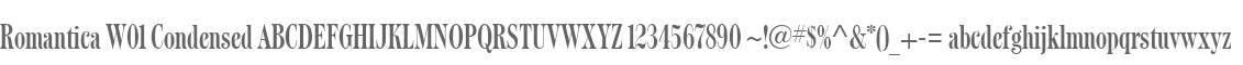 Romantica W01 Condensed