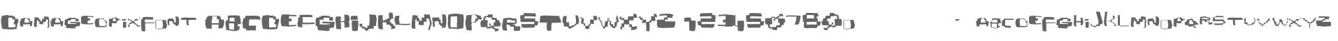Damagedpixfont
