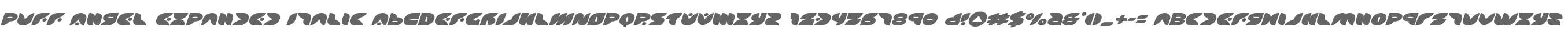 Puff Angel Expanded Italic