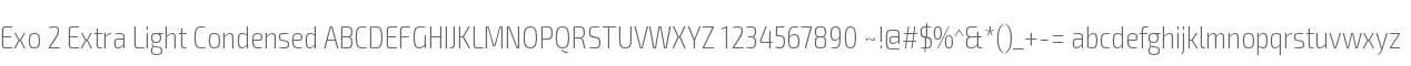 Exo 2 Extra Light Condensed
