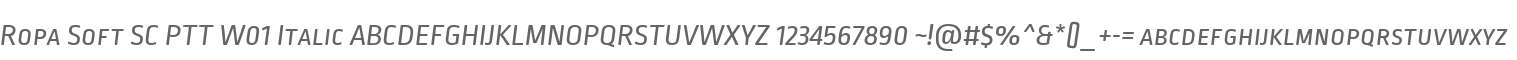 Ropa Soft SC PTT W01 Italic
