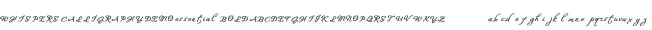 WHISPERS CALLIGRAPHY_DEMO_essential_BOLD