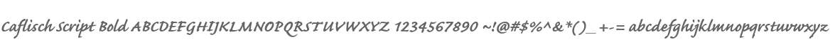 Caflisch Script Bold