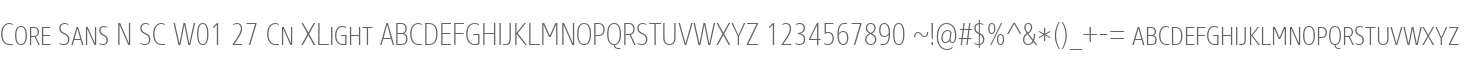 Core Sans N SC W01 27 Cn XLight
