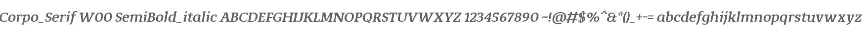 Corpo_Serif W00 SemiBold_italic
