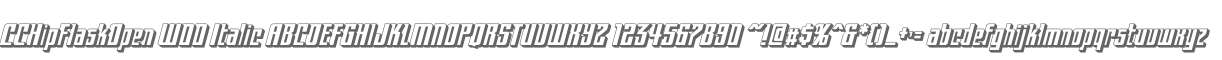 CCHipFlaskOpen W00 Italic