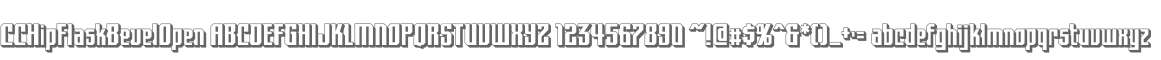 CCHipFlaskBevelOpen