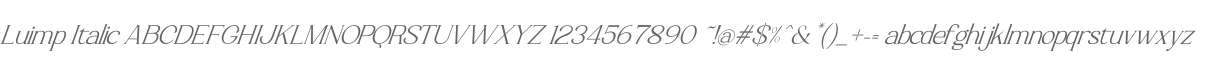 Luimp Italic