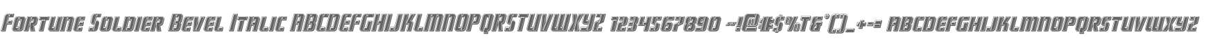 Fortune Soldier Bevel Italic