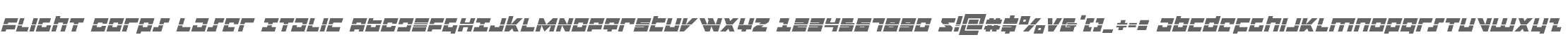 Flight Corps Laser Italic