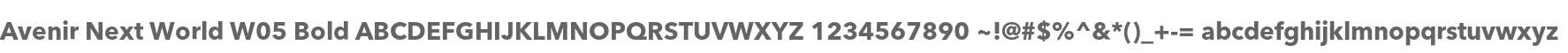 Avenir Next World W05 Bold