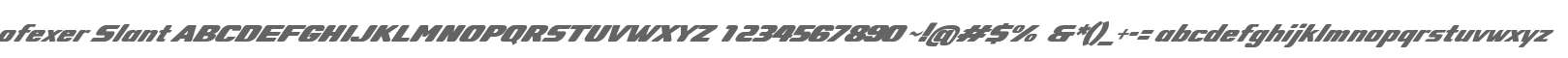 ofexer Slant