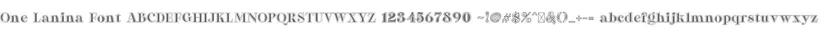 One Lanina Font