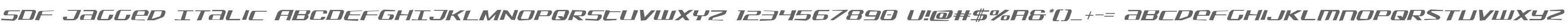 SDF Jagged Italic