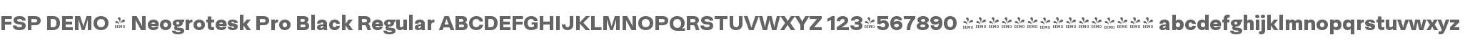 FSP DEMO - Neogrotesk Pro Black