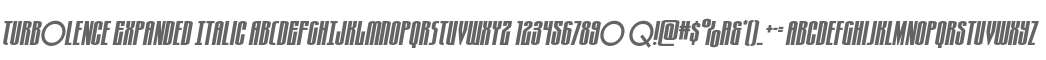 Turb0lence Expanded Italic