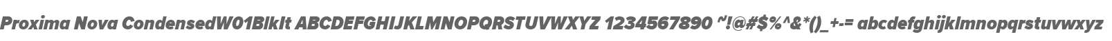 Proxima Nova CondensedW01BlkIt