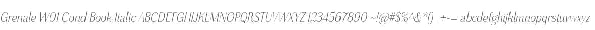 Grenale W01 Cond Book Italic