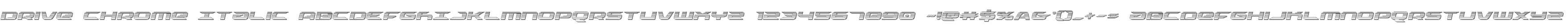 Drive Chrome Italic