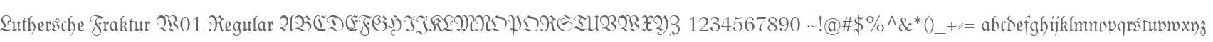 Luthersche Fraktur W01 Regular