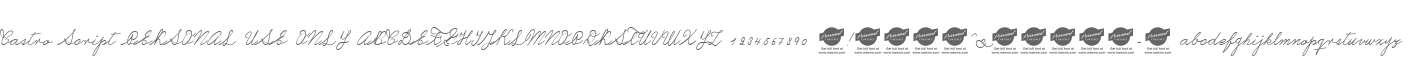 Castro Script PERSONAL USE ONLY