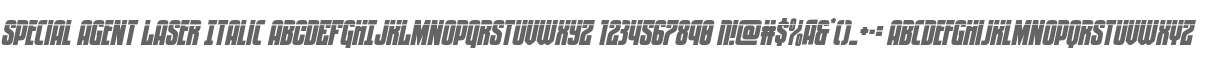 Special Agent Laser Italic