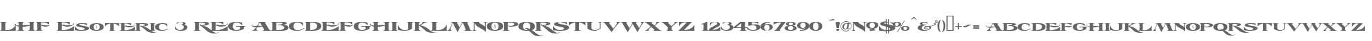LHF Esoteric 3 REG