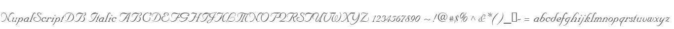 NupalScriptDB Italic