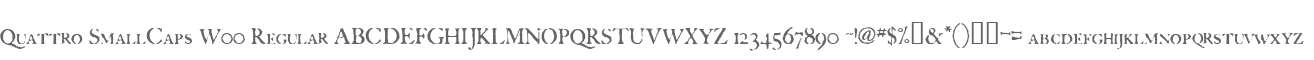 Quattro SmallCaps W00 Regular