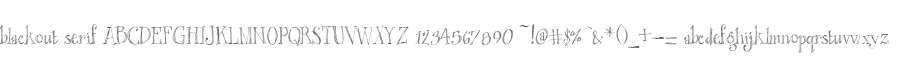 blackout serif