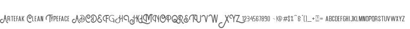 Artefak Clean Typeface