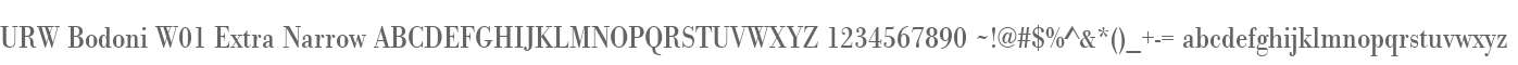 URW Bodoni W01 Extra Narrow