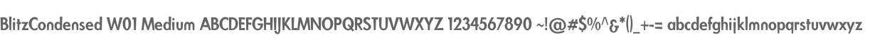 BlitzCondensed W01 Medium