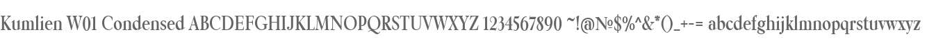 Kumlien W01 Condensed