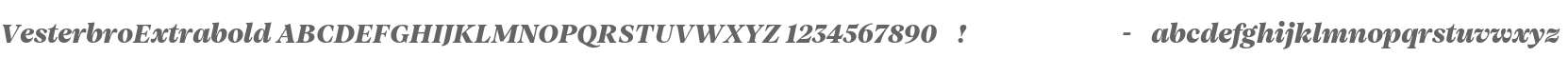 VesterbroExtrabold
