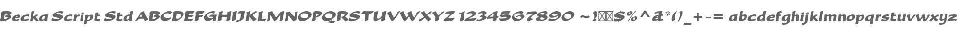 Becka Script Std
